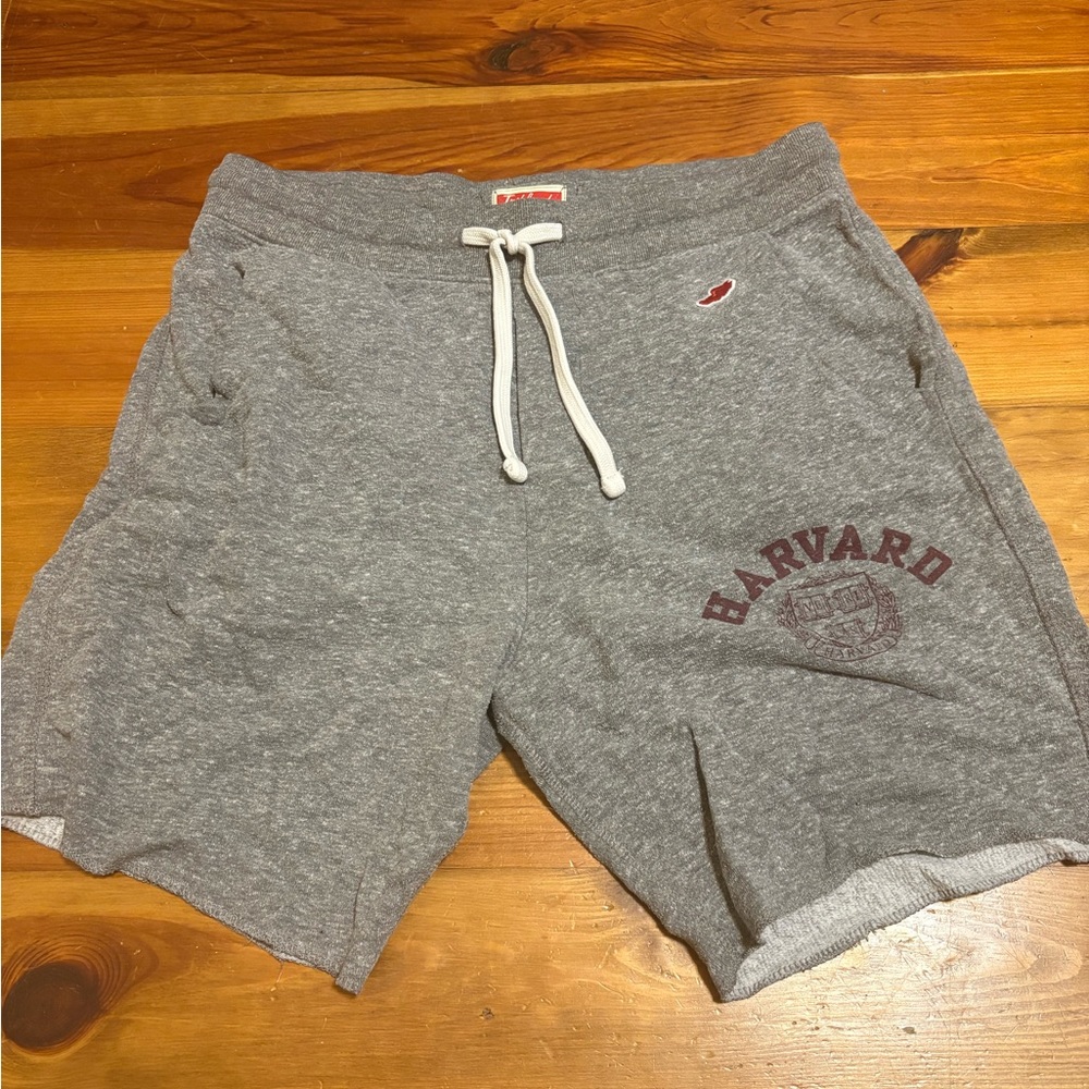 League Gray Athletic Shorts with Drawstring Waistband